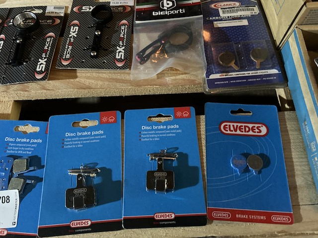 Partij fietsonderdelen w.o. disc brake pad w.o. shimano, elvedes - afbeelding 7 van  11