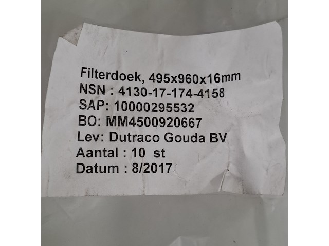 Partij filterdoeken, aaf - afbeelding 3 van  6