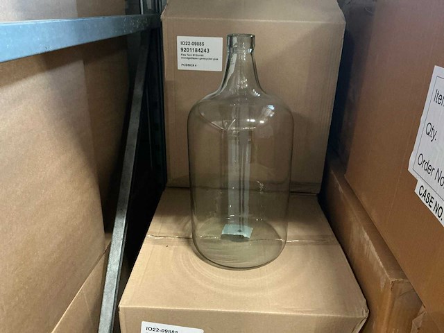 Partij fles terri mondgeblazen gerecycled glas flesvazen h40cm (20x) - afbeelding 1 van  4