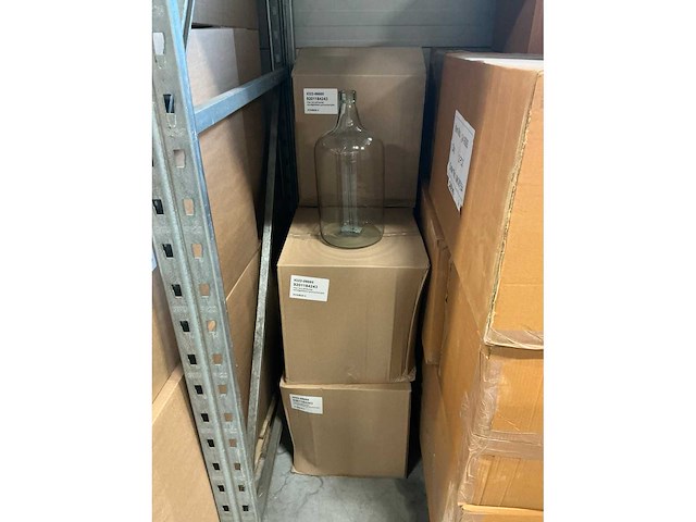 Partij fles terri mondgeblazen gerecycled glas flesvazen h40cm (20x) - afbeelding 2 van  4