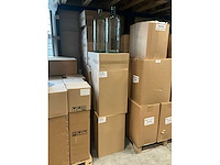 Partij fles terri mondgeblazen gerecycled glas flesvazen h60cm (36x) - afbeelding 2 van  5