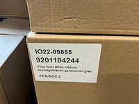 Partij fles terri mondgeblazen gerecycled glas flesvazen h60cm (36x) - afbeelding 3 van  5