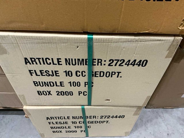 Partij flesjes 10cc gedopt (18000x) - afbeelding 3 van  3