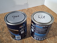 Partij flexa zijdeglanslak ral 9010 en wit, 19 liter totaal - afbeelding 3 van  5