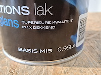 Partij flexa zijdeglanslak ral 9010 en wit, 19 liter totaal - afbeelding 5 van  5