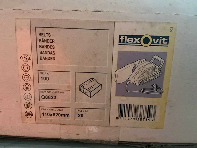 Partij flexovit schuurbanden k60/k80/k100 – 360 stuks – 18 dozen - afbeelding 7 van  8