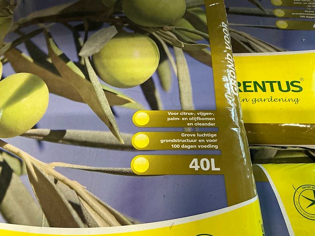 Partij florentus grond voor mediterrane planten 40l per zak (37x) - afbeelding 4 van  4