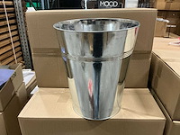Partij flower buckets paris zinc ø30xh35cm (13l) (60x) - afbeelding 1 van  5