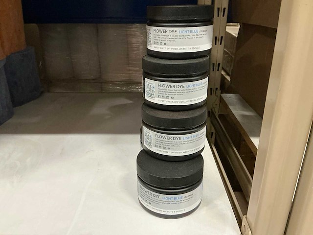 Partij flower dye light blue 100gram (17x) - afbeelding 2 van  4