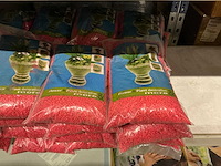 Partij flower & plant decorations grains 2-3mm 5kg red (40x) - afbeelding 2 van  3