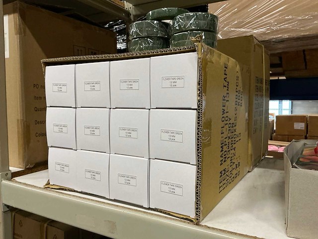 Partij flower tape 13mm green (576x) - afbeelding 3 van  3