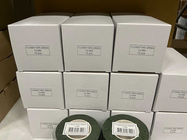 Partij flower tape green 13mm (516x) - afbeelding 4 van  5
