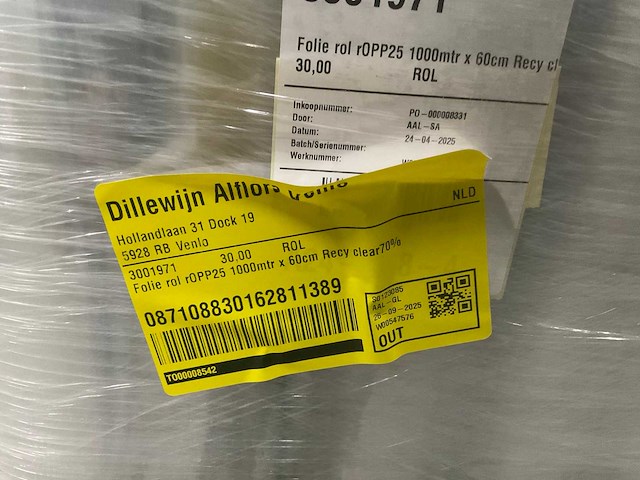 Partij folie ropp25 transparant - afbeelding 5 van  5