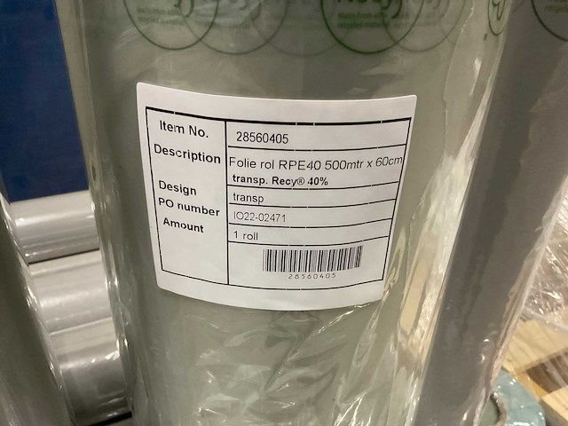 Partij folie transparant ropp30en rpe40 - afbeelding 2 van  11