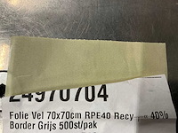 Partij folie vellen 70x70cm rpe40 recy 40% border grijs (6000x) - afbeelding 4 van  4