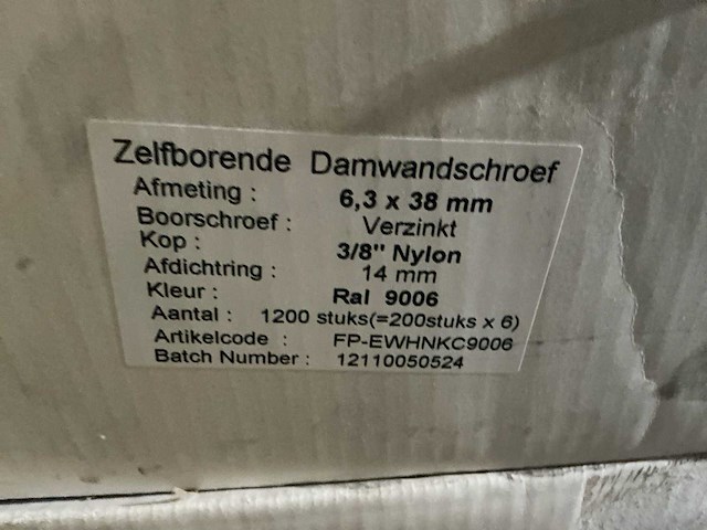 Partij fp - zelfborende damwandschroeven - afbeelding 6 van  6