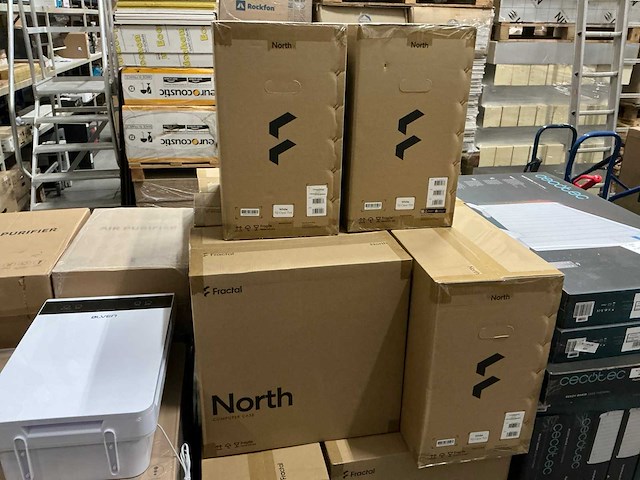 Partij fractal design north white tg clear tint (12x) - afbeelding 2 van  4