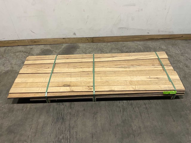 Partij fraké planken mes- en groef 210-240x9,8x2 cm - afbeelding 2 van  7