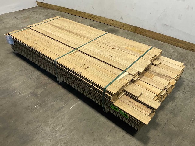 Partij fraké planken mes- en groef verbinding 215-245x9,2x2 cm - afbeelding 1 van  10