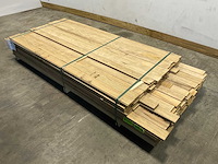 Partij fraké planken mes- en groef verbinding 215-245x9,2x2 cm - afbeelding 1 van  10