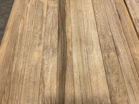 Partij fraké planken mes- en groef verbinding 215-245x9,2x2 cm - afbeelding 6 van  10