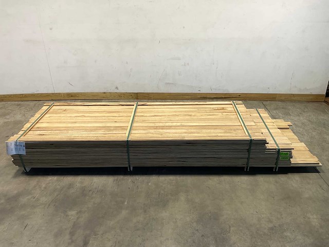 Partij fraké planken mes- en groef verbinding 275-335x9,2x2 cm - afbeelding 3 van  10