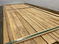 Partij fraké planken mes- en groef verbinding 275-335x9,2x2 cm - afbeelding 4 van  10