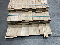 Partij fraké planken mes- en groef verbinding 275-335x9,2x2 cm - afbeelding 7 van  10