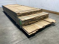 Partij fraké planken mes- en groef verbinding 275-335x9,2x2 cm - afbeelding 8 van  10