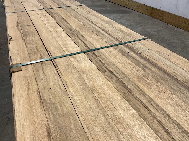 Partij fraké planken mes- en groef verbinding 365-395x11,7x2 cm - afbeelding 4 van  10