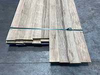 Partij fraké planken mes- en groef verbinding 365-395x11,7x2 cm - afbeelding 7 van  10