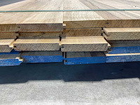 Partij fraké planken mes- en groef verbinding 365-395x11,7x2 cm - afbeelding 9 van  10