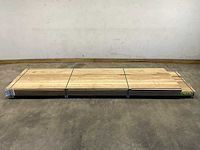 Partij fraké planken mes- en groef verbinding 365-395x9,2x2 cm - afbeelding 3 van  10