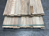 Partij fraké planken mes- en groef verbinding 365-395x9,2x2 cm - afbeelding 3 van  3