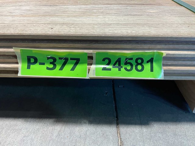 Partij fraké planken mes- en groef verbinding 485-510x9,2x2 cm - afbeelding 3 van  11