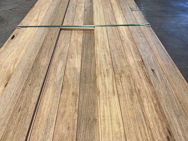 Partij fraké planken mes- en groef verbinding 485-510x9,2x2 cm - afbeelding 7 van  11