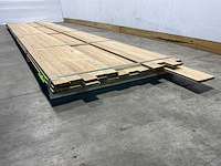 Partij fraké planken mes- en groef verbinding 485-510x9,2x2 cm - afbeelding 10 van  11