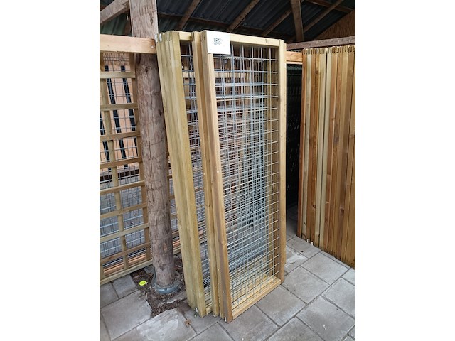 Partij gaaspanelen met houten rand - afbeelding 1 van  4