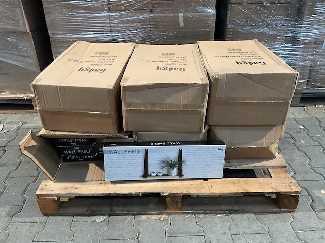 Partij gadgy wandplank zwevend 50x15cm (47x) - afbeelding 4 van  4