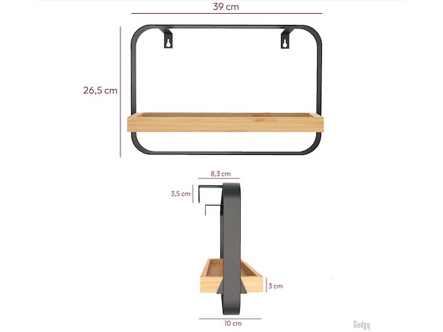 Partij gadgy wandplanken 39x26.5 cm (64x) - afbeelding 2 van  4
