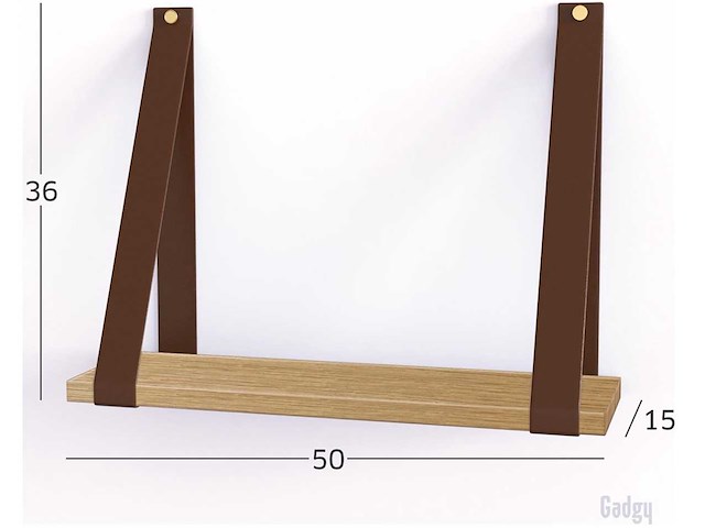 Partij gadgy wandplanken 50x15 cm (164x) - afbeelding 2 van  4