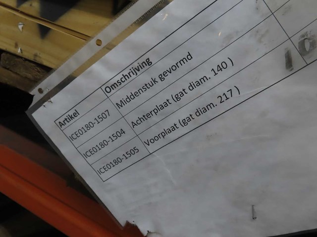 Partij gasbrandonderdelen, inhoud stelling - afbeelding 16 van  26