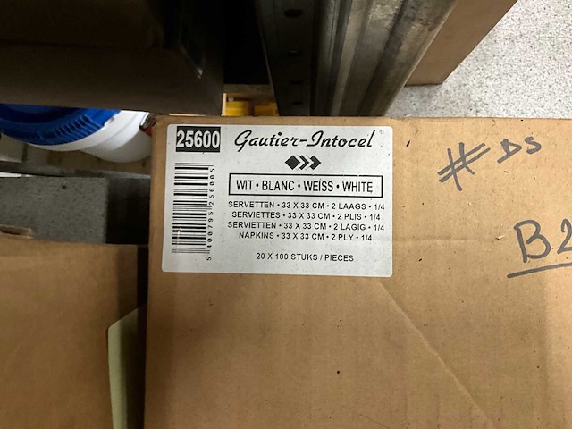 Partij gautier intocel servetten - afbeelding 5 van  8
