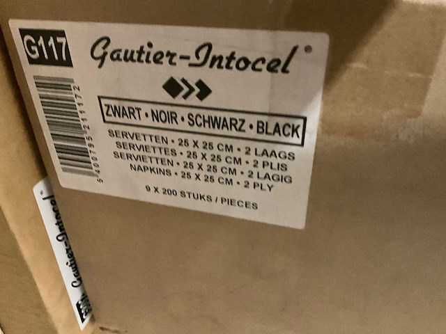 Partij gautier intocel servetten - afbeelding 7 van  8