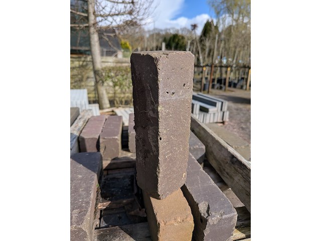 Partij gebakken stenen ca. 19.6x6.2x4.8 cm - afbeelding 4 van  6