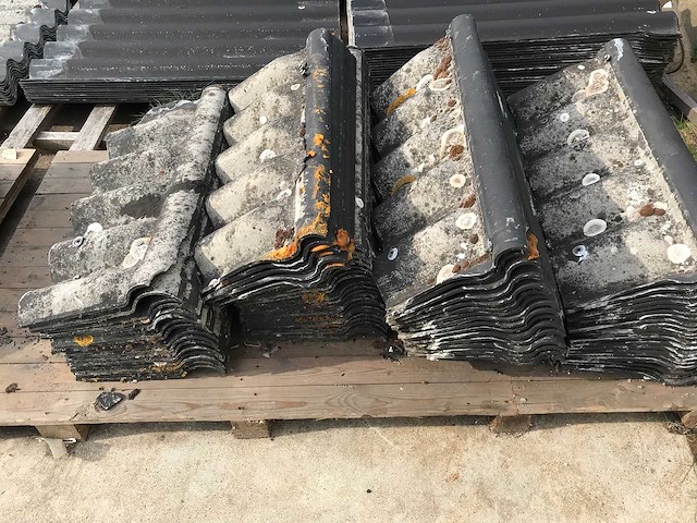 Partij gebruikte vezelcementplaten asbestvrij en licht doorlatende platen - afbeelding 5 van  12