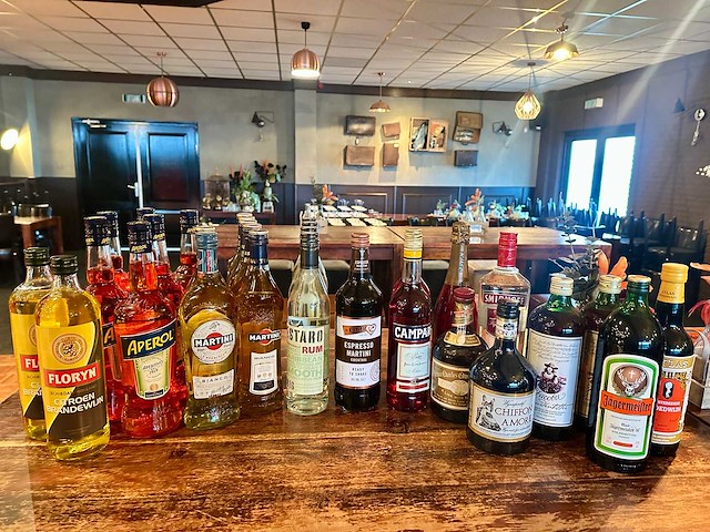 Partij gedistilleerd en likeuren, 31 flessen - afbeelding 1 van  4