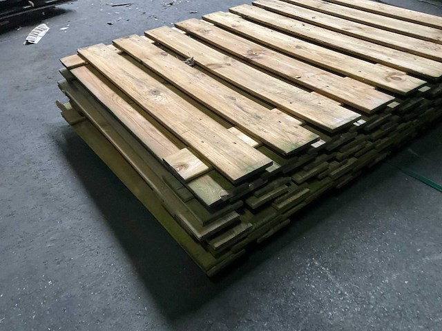 Partij geïmpregneerd grenen tuinschermen 180x90 cm - afbeelding 7 van  8