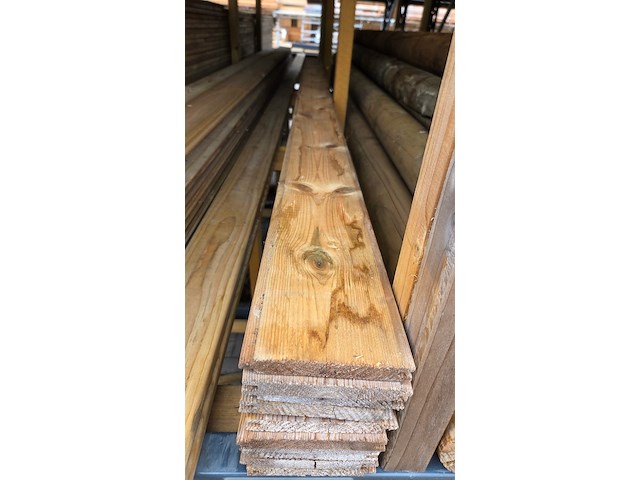 Partij geïmpregneerd tuinhout - afbeelding 7 van  8