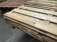 Partij geïmpregneerde grenen tuinscherm 180x180 cm - afbeelding 8 van  14